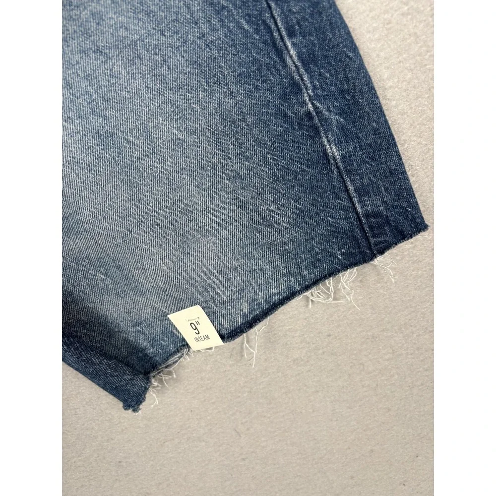 A.n.a Shorts Womens 2 Blue Highest-Rise 90 Denim‎ Bermuda Raw Hem 9 Inseam NWT